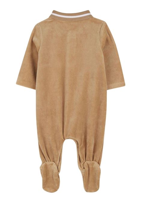 Beige velvet baby romper Hugo Boss | J52522/MABEIGE